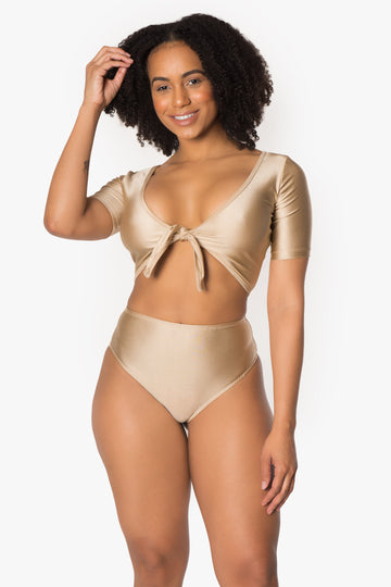 Pedido grupal personalizado de blusa de manga corta con lazo